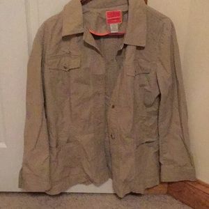 Tan canvas-like jacket
